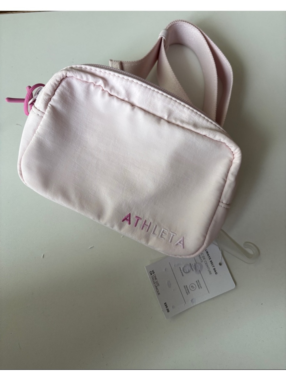 Athleta Light Pink Mini Crossbody Bag